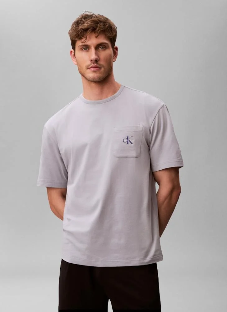 CALVIN KLEIN Pyjama Top - Icon Cotton Stretch